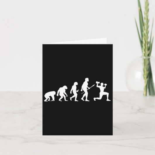 ボディビル進化おもしろいボディビルトレーニング カード (正面)