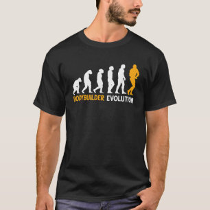 ボディビル進化ボディビルダー Tシャツ