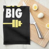 ボディビル食べ – 大きく、大きく持ち上げ、大きく持ち上げる キッチンタオル (四つ折り)