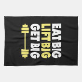 ボディビル食べ – 大きく、大きく持ち上げ、大きく持ち上げる キッチンタオル (横)