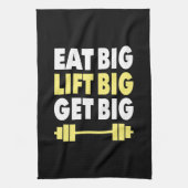 ボディビル食べ – 大きく、大きく持ち上げ、大きく持ち上げる キッチンタオル (縦)
