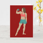 ボディビル カード (黄色い花)