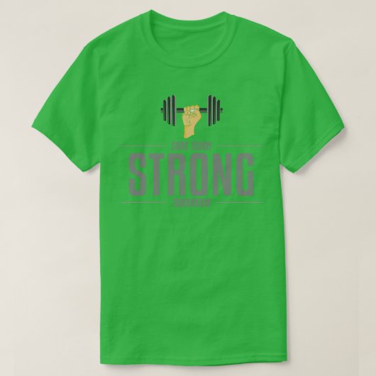 ボディビル（ダンベル3） Tシャツ (デザイン正面)