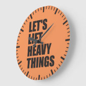 ボディビル、パワーリフティング – 重量物を持ち上げる ラージ壁時計 (傾斜)