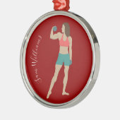 ボディビル メタルオーナメント (左)