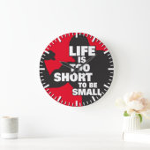 ボディビル – ライフが短すぎて小さい ラージ壁時計 (ホーム)
