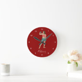 ボディビル ラウンド壁時計 (ホーム)