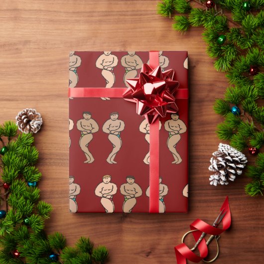 ボディビル ラッピングペーパー (クリスマスギフト)