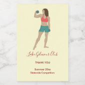 ボディビル ワインラベル (シングルラベル)