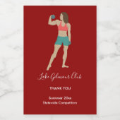 ボディビル ワインラベル (シングルラベル)