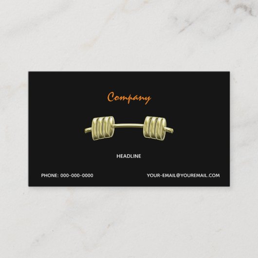 ボディビル 名刺 (正面)