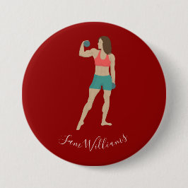 ボディビル 缶バッジ