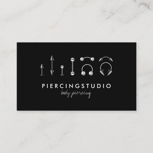 ボディピアス タトゥー 名刺 (正面)