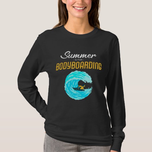 ボディボーダー夏はボディボード用 Tシャツ (正面)