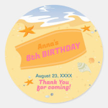 ボディボードガールおもしろいビーチ誕生日パーティー