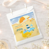 ボディボードボーイおもしろいビーチ誕生日パーティー フェイバーバッグ (クリップ留めされた状態)