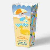 ボディボードボーイおもしろいビーチ誕生日パーティー フェイバーボックス (正面)