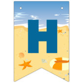 ボディボードボーイビーチバースデーパーティー バンティングフラッグ (第2の旗)