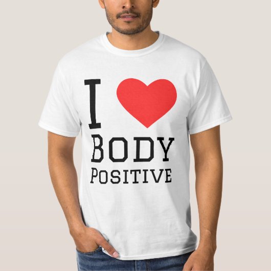 ボディポジティブを愛す Tシャツ (正面)
