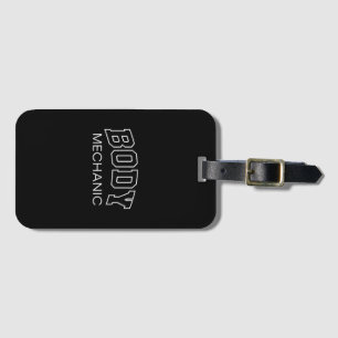 ボディメカニック ユーモア スポーツ風 フォント フィットネス ギフト ラゲッジタグ