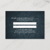 ボディリーフOMシンボルYOGAスタジオギフト券 割引カード (裏面)