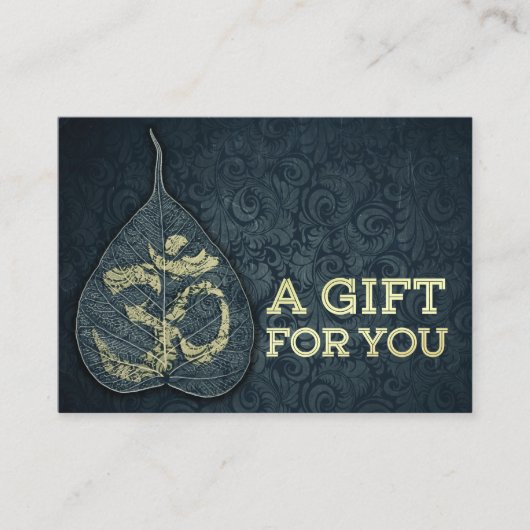 ボディリーフOMシンボルYOGAスタジオギフト券 割引カード (正面)