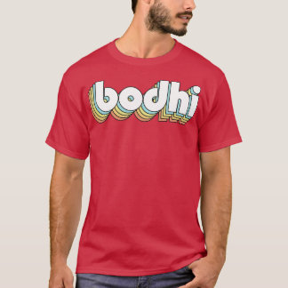 ボディレトロレインボータイポグラフィフェードスタイル Tシャツ