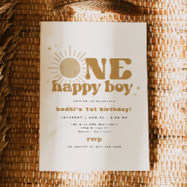 ボディワンハッピーボーイファーストトリップサンのまわりに誕生日 招待状