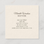 ボディワークマッサージロータスマンダラ スクエア名刺 (裏面)