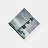 ボディーアイランドライトハウスブラック&ホワイト スタンダードカクテルナプキン (角)