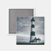 ボディーアイランドライトハウスブラック&ホワイト マグネット (正面/裏面)