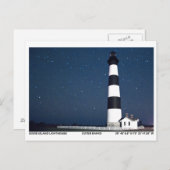 ボディーアイランドライトハウス。 ポストカード (正面/裏面)