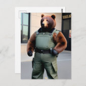 ボディーガードベア ポストカード (正面/裏面)