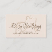 ボディースカルプティング・コンタリングスパ女性タン モバイル 名刺 (正面)