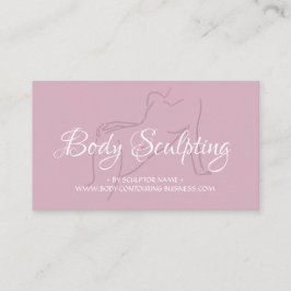 ボディースカルプティング コントゥアリング ブラッシュ ピンク スパ 女性 タン 名刺