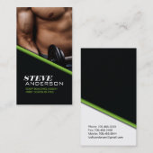 ボディービルのコーチの名刺 名刺 (正面/裏面)