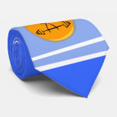 ボディービルをやること; 青及びオレンジ ネクタイ (ロール)