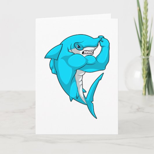 ボディービルダーとしてのハンマーヘッドシャーク カード (正面)