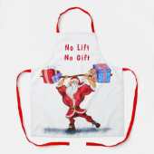 ボディービルダーのサンタクロースにクリスマスの贈り物おもしろい|過去記事 エプロン (正面)