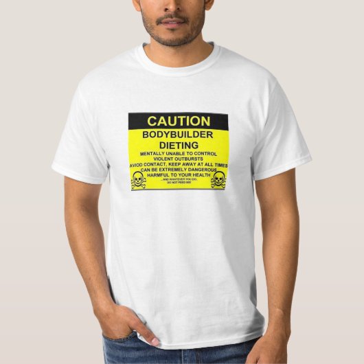 ボディービルダーのダイエット Tシャツ (正面)