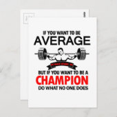 ボディービルダーの贈り物 ポストカード (正面/裏面)