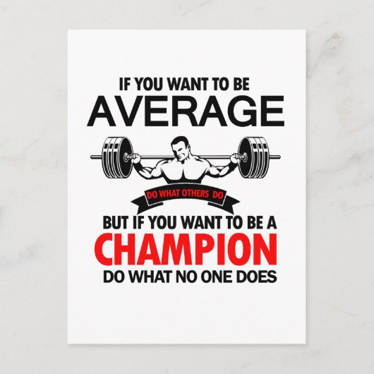 ボディービルダーの贈り物 ポストカード (正面)