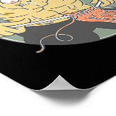 ボディービルダーマン編み物ボディビル漫画 ポスター (角)