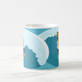 ボディーボードボーイ漫画のマグカップ コーヒーマグカップ (中央)