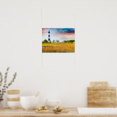 ボディーライトハウスアウターバンクノースカロライナ美術 ポスター (キッチン)