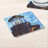 ボディーライトハウストップ スクエアペーパーコースター (アングル)