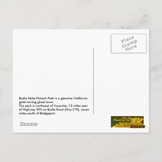 ボディー刑務所のドア ポストカード (裏面)