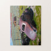 ボディ幽霊タウンカリフォルニアクリスマスグリーティング ジグソーパズル (縦)