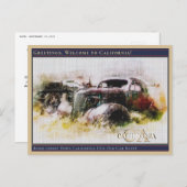 ボディ幽霊タウンカリフォルニアUSA旧車ラスティポス ポストカード (正面/裏面)