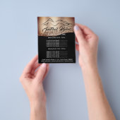 ボディ・スカルプティング・スパ ロゴ 玫瑰 料金表 チラシ (手)